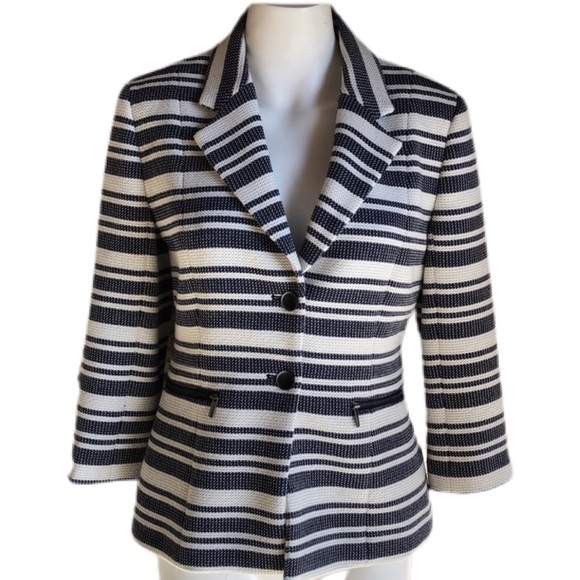 Classiques Entier Jacket Blue and White Stripes - Picture 1 of 9